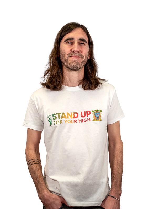Футболка мужская, белая / Stand Up (SwS)