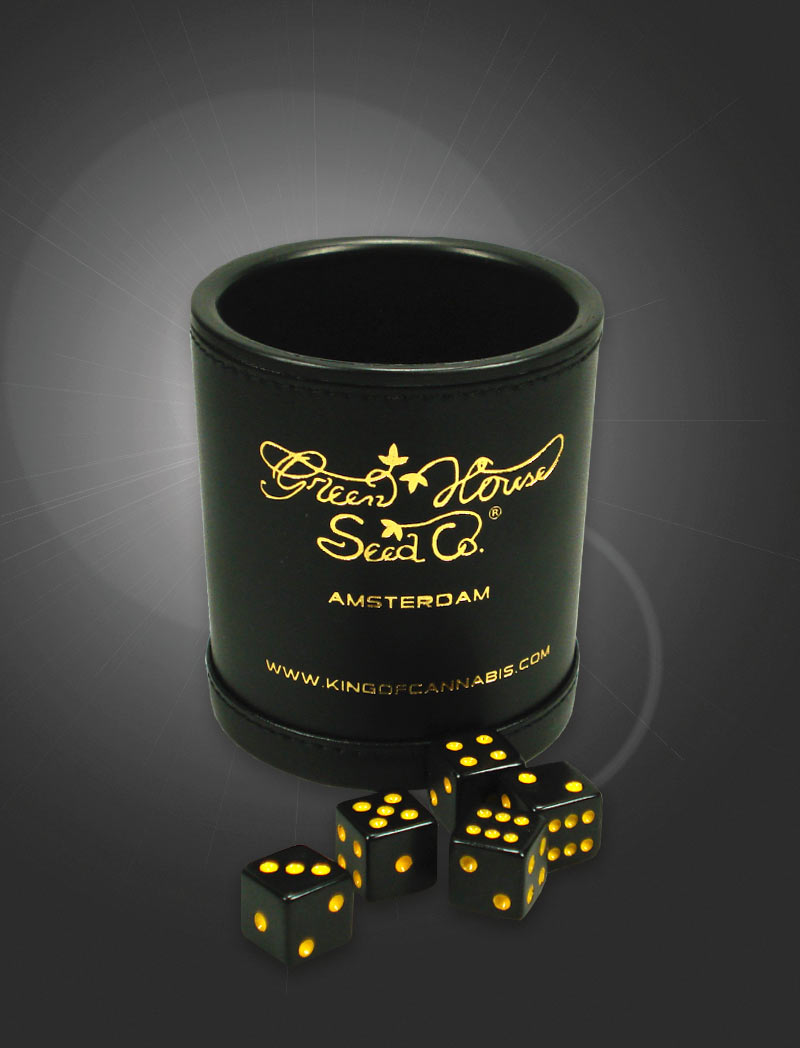 Стакан с кубиками для настольных игр / Amsterdam-GHS - Logo (GHS)