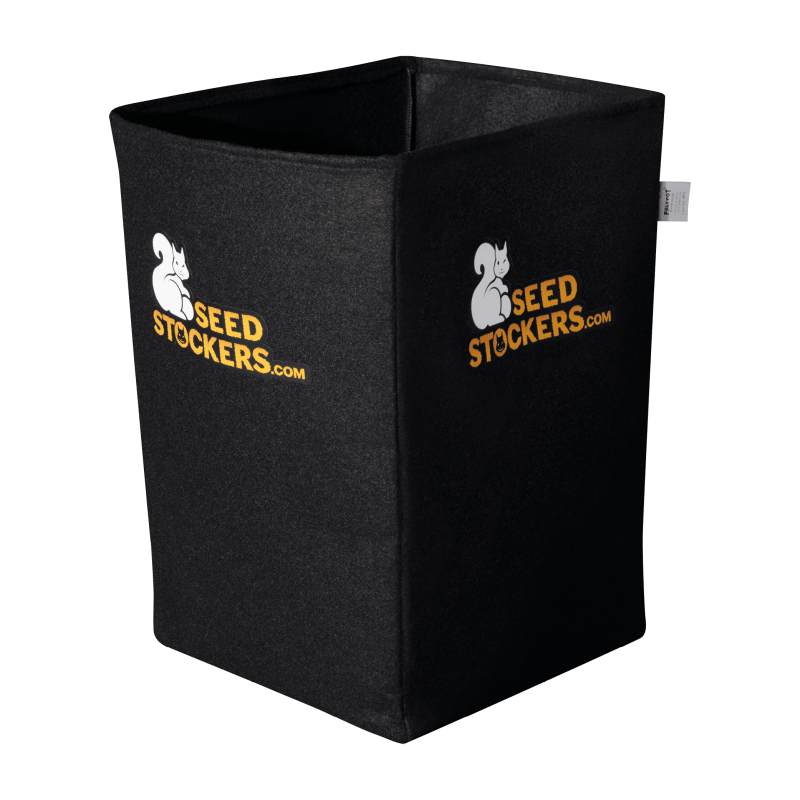 Гроу-пот (горшок), черный / Seedstokers - Logo 15 L (SdSt)